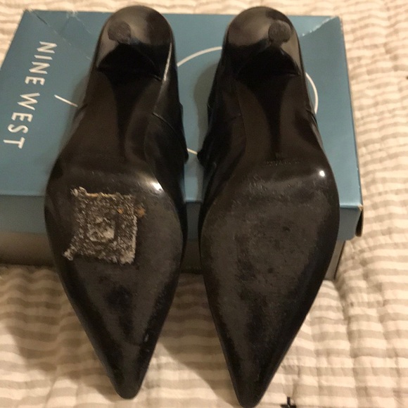 Nine west astericko black leather size 7.5 - Picture 5 of 6